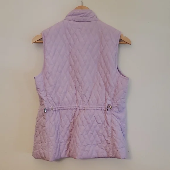 Croft & Barrow light purple quilted vest - Picture 2 of 6